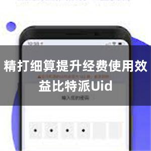 精打细算提升经费使用效益比特派Uid