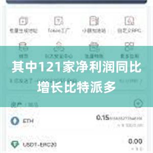 其中121家净利润同比增长比特派多